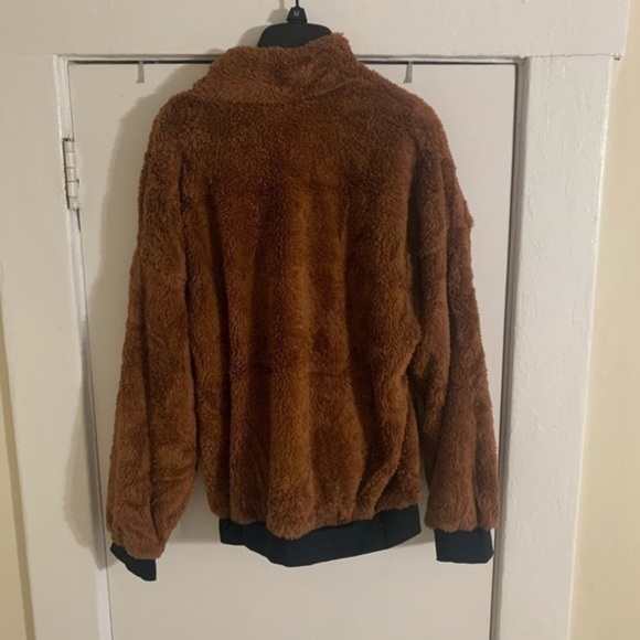Brown and Black Teddy Sweater Size Small - Picture 10 of 11